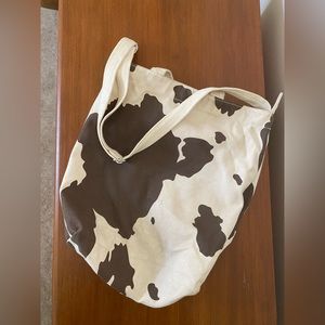 Baggu cow print duck tote